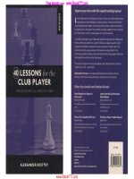 40 lessons for club player chesss 