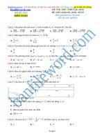 Đề thi thử THPT 2018 môn Toán Đề megabook 2018 Đề 07   File word Có đáp án Có lời giải chi tiết