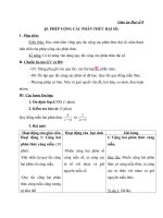 Giáo án Đại số 8 chương 2 bài 5: Phép cộng các phân thức đại số