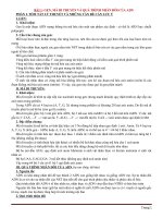 Tóm tắt các kiến thức sinh học 12