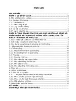 hoàn thiện, xây dựng hệ thống tiền lương , khuyến khích tài chính, phúc lợi cho người lao động tại công ty cổ phần may 10