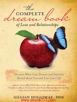 The complate dream book of liove and relationships 