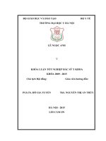 Tìm hiểu đặc điểm lâm sàng cận lâm sàng và biện pháp điều trị thay thế ở bệnh nhân suy thận mạn tính điều trị tại khoa thận tiết niệu BV bạch mai
