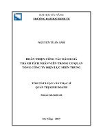 Hoàn thiện công tác đánh giá thành tích nhân viên trong cơ quan tổng công ty điện lực miền trung (tt) 