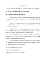 QUẢN LÝ CHI PHÍ XÂY DỰNG VÀ THANH QUYẾT TOÁN CÔNG TRÌNH