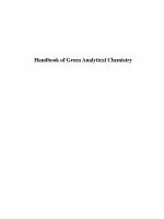 Handbook of green analytical chemistry 