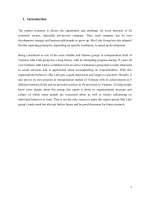 Organizational Behavior Report