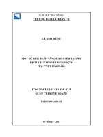 Một số giải pháp nâng cao chất lượng dịch vụ internet băng rộng tại VNPT đắk lắk (tt) 