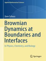 Brownian dynamics at boundaries and interfaces in physics chemistry and biology 