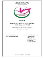 THIẾT KẾ HỆ THỐNG BÁO THỜI GIAN HỌC TRƯỜNG ĐẠI HỌC TÂY ĐÔ