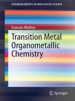 Transition metal organometallic chemistry 