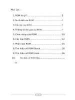 Tìm hiểu về các loại bộ nhớ trong