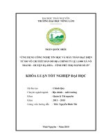 Ưng dụng công nghệ tin học và máy toàn đạc điện tử đo vẽ chi tiết bản đồ địa chính tỷ lệ 1:1000 xã Vô Tranh – huyện Hạ Hòa – tỉnh Phú Thọ mảnh số 25 (Khóa luận tốt nghiệp)