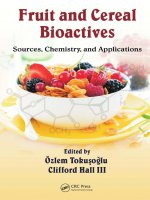Fruit and cereal bioactives sources chemistry and applications 