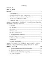 Khảo sát,  đánh giá về vai trò của nhà quản trị văn phòng trong công tác hoạch định nhân sự của công ty cổ phần biovegi việt nam