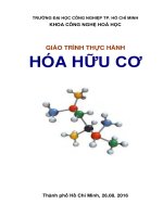 GIÁO TRÌNH THỰC HÀNH HÓA HỮU CƠ