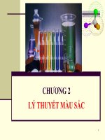 LÝ THUYẾT MÀU SẮC, CÁCH CẢM NHẬN MÀU SẮC