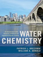 Water chemistry an introduction to the chemistry of natural and engineered aquatic systems 
