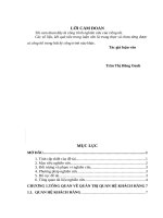 Quản trị quan hệ khách hàng tại công ty dịch vụ mobifone khu vực 3 – chi nhánh tổng công ty viễn thông mobifone