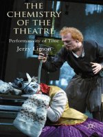 The chemistry of the theatre performativity of time 