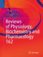 Reviews of physiology biochemistry and pharmacology volume 162 