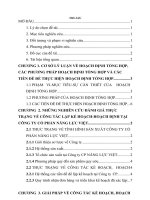 Khảo sát, đánh giá về vai trò của văn phòng trong công tác hoạch định công ty cổ phần năng lực việt