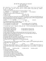 Đề thi thử Hóa học 12