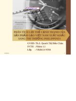 Tuthienbao com XUAT KHAU SANG THI TRUONG PHILIPPINES 