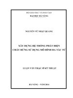 Xây dựng hệ thống phát hiện cháy rừng sử dụng mô hình đa tác tử