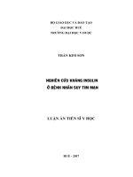 Nghiên cứu kháng insulin ở bệnh nhân suy tim mạn