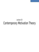 OB lecture 25   contemporary motivation theories