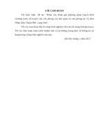 Khảo sát, đánh giá phương pháp hoạch định chương trình, kế hoạch cho văn phòng của nhà quản trị văn phòng tại uỷ ban nhân dân thành phố  lạng sơn