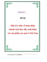 Tuthienbao com  day xuat khau cac san pham rau qua o viet nam 