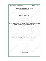 Quản lý hạ tầng kỹ thuật khu công nghiệp song khê   nội hoàng, tỉnh bắc giang (tt) 