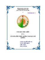 Tuthienbao com DE TAI  VAN HOA AM THUC QUANG NAM QUA MI QUANG 