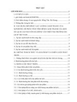 VẬN DỤNG MÔ HÌNH 5 LỰC LƯỢNG CẠNH TRANH  CỦA M.PORTER  ĐỂ PHÂN TÍCH TÌNH HÌNH CẠNH TRANH CỦA KHU DU LỊCH CAO NGUYÊN ĐÁ ĐỒNG VĂN TRÊN THỊ TRƯỜNG DUI LỊCH VIỆT NAM