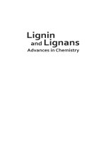 Lignin and lignans advances in chemistry 