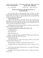 KẾ HOẠCH KIỂM TRA CHUYÊN đề THÁNG 10 