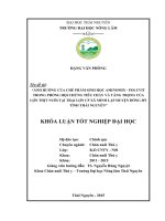 Ảnh hưởng của chế phẩm sinh học Aminomix  Polyvit trong phòng hội chứng tiêu chảy và tăng trọng của lợn thịt nuôi tại Trại lợn CP xã Minh Lập, huyện Đồng Hỷ, tỉnh Thái Nguyên (Khóa luận tốt nghiệp)