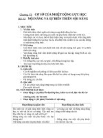 Giáo án Vật lý bài Nội năng