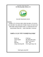 Nghiên cứu ứng dụng phần mềm Tilemill xây dựng bản đồ trực tuyến có sự hỗ trợ của hệ thống GPS toàn cầu điều tra khoanh vẽ bản đồ khoanh đất phục vụ kiểm kê đất đai năm 2014 (Khóa luận tốt nghiệp)