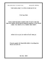 Tổng hợp bộ điều khiển phi tuyến cho hệ truyền động bám pháo phòng không tầm thấp chịu tác động của nhiễu đột biến 