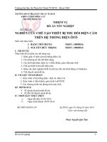 NGHIÊN cứu CHẾ tạo THIẾT bị THU hồi điện cảm TRÊN hệ THỐNG điện ôtô