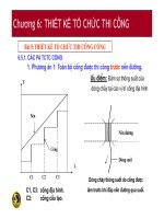 Tổ chức thi công đường   chương 6 TCTC 