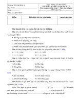 KIỂM TRA ĐỊNH kỳ CUỐI học kỳ i môn sử địa lớp 5 