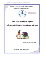 Tuthienbao com MOI QUAN HE GIUA GIA VA BOT GIAT OMO 