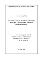 Các tỉnh ủy ở vùng đồng bằng sông hồng lãnh đạo xây dựng nông thôn mới giai đoạn hiện nay (TT) 