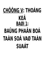 Bài giảng điện tử: Chương VThống kê: Bảng phân bố tần số và tần suất Đại số 10