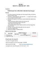 Yêu cầu đồ án 1   mach do va dieu khien lo ap trung