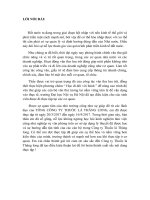 THỰC TRẠNG CÔNG TÁC VĂN THƯ VÀ CÔNG TÁC LƯU TRỮ CỦA PHÒNG HÀNH CHÍNH NHÀ MÁY THUỐC LÁ THĂNG LONG